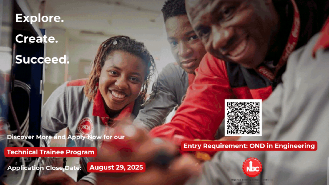 Technical Trainee Program by Coca-Cola 2026 for Engineering, Chemistry, Biochemistry & Microbiology Graduates